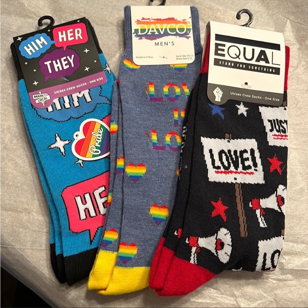 Pride socks 3 pack